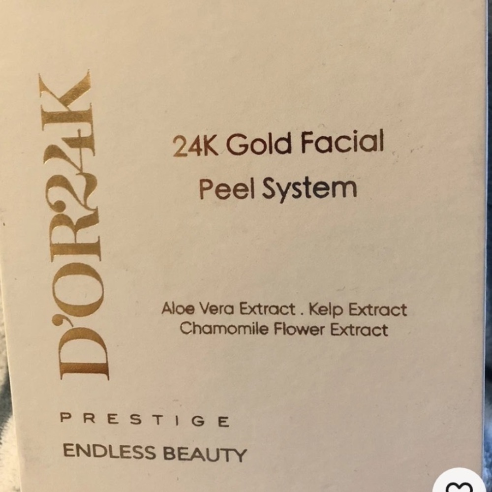 D’OR24k Skincare Prestige Kelp Extract Gentle Facial Peel System NIB 1.7 Fl Oz